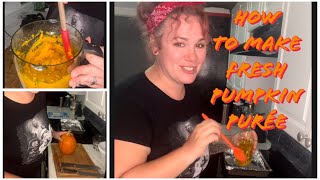 How to make Fresh Pumpkin Purée for baking and cooking with.