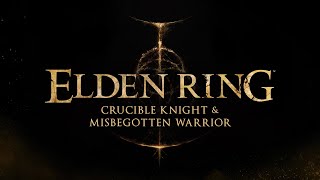 Elden Ring - Crucible Knight and Misbegotten Warrior Boss Fight, Redmane Castle, Parry No Damage +0