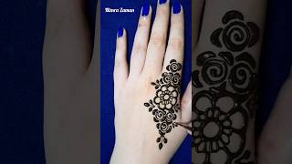 #shorts Cute one finger henna design for starters #mehndi #mehndidesigns