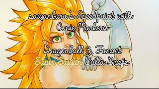 Copic Marker Tutorial Speedpaint "How To Color Super Saiyan Hair" (Dragonball Z)