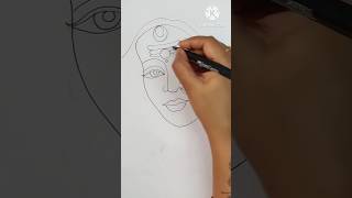 Navratri Special Drawing||Maa Durga #shortsfeeds #shortsvideo #festivaldrawing #navratrispecial