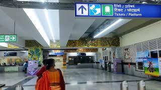 Dakshineswar Metro Station.Dakshineswar Metro.Kolkata Metro.Kolkata.Metro.