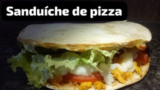 sanduíche de pizza Beirute massa pré assada