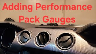 Performance Pack Gauge Install