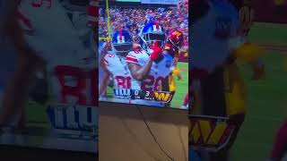 The New York Giants Take the lead against the Commanders