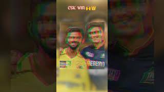 CSK WIN THE MATCH || CSK IPL 2024 || CSK vs GT IPL match || #cskvsgt #msdhoni #ipl #viral #shorts