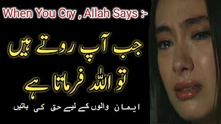 Jab Aap Rote Hain To Allah Farmata Hai | When You Cry Allah Says | Best Islamic Motivational Video