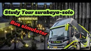 Studio tour surabaya-solo bus simulator