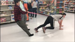 Human Dog In Walmart