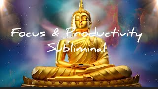 Focus & Productivity Subliminal With POSITIVE NOT Affirmation+ Adderall Frequency+ Rain Sound.