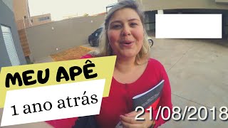 Meu apartamento há 1 ano atrás | Entrega de Chaves | Primeiro Vlog