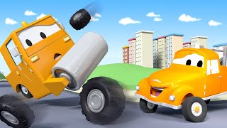 desene cu camioane pentru copii - Compresorul Steve  | Tom camionul de tractari | Car City World App