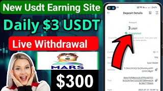 New Online Earning Site Mars-pet | Usdt earning site | Online income site instantly Binance Payment