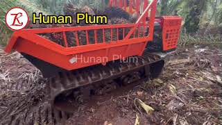 3500kg crawler dumper for palm oil plantation transporting ffb