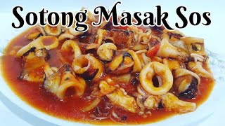 Resepi Sotong Masak Sos mudah simple sedap 👍👍