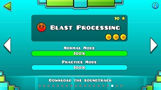 geometry dash - level 17: Blast Processing (ALL COINS)