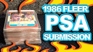 1986 Fleer Basketball Cards PSA Submission