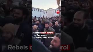 Syrian rebel commander al-Golani seen in cheering Damascus crowd after Assad's ouster