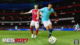 PES 2017 REALISTIC GAMEPLAY ARSENAL VS MANCHESTER CITY - PES 2017 PC GAMEPLAY 1080 HD 60 FPS