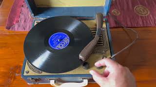 1950s Symphonic RMA 351 Record Player w/Ella Fitzgerald's It's My Turn Now on Blue Decca Label 2803