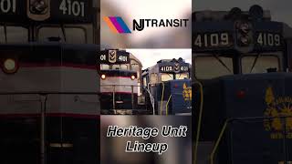 New Jersey Transit Heritage Units 4101 and 4109 @ Hoboken