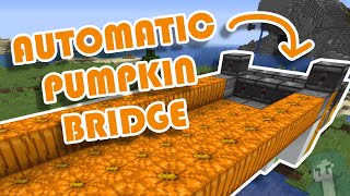 Making a Flying Pumpkin Bridge Using Movable Block Entities In Minecraft 1.16