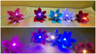 Paper Flower Lights For Ganapathi / Diwali / Christmas / Party / Home Decoration | Lighting Ideas