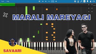 Marali Mareyagi Piano Tutorial | Savaari | Raghu Mukharji | Srinagar Kitty | Rishabh D A