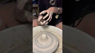 Back at the wheel and feeling rusty AF #pottery #clay #theboringpotter