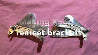 Making XS650 Rearset Brackets Part 2