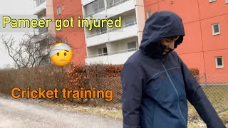 My brother got injured 🤕 | Cricket vlog | Made by MrHomiKhan | Training #stockholm #vlog