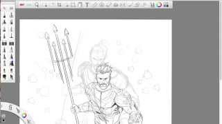 Drawing Aquaman