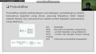 Reliability (Keandalan) || Tugas Perawatan dan Perbaikan