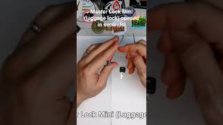 Master Lock Mini (luggage lock) opened in seconds!