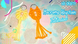 DIY Tutorial Macrame Angel Keychain, Keyring, Tutorial Gantungan Kunci Tali Kur