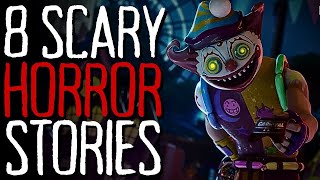 8 Scary THEME PARK Horror Stories | "I Was Stalked By A Clown"