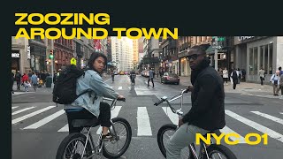 ZOOZ Bikes in NYC Rush Hour