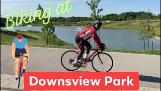 Biking at Downsview Park