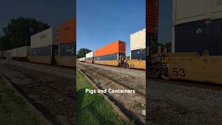 Pigs and Containers #csx #athensalabama #piggyback @CameraBryan #cofc #tofc #train #ttx #csx #pigs