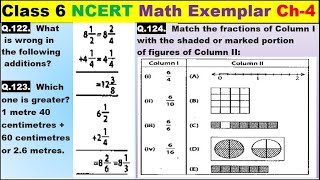 Class 6 Math Ch-4 Q 122 to 124 Math NCERT Exemplar Solution|MATH|NCERT|Fractions and Decimals|CBSE