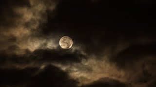 Time lapse moon arising