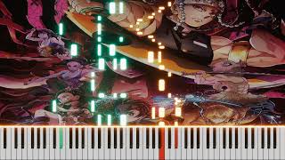 Zankyou Sanka - Aimer (Kimetsu no Yaiba Season 2 OP) Piano