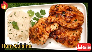 Easy Chicken Steak With Mashed Potatoes | Grilled Chicken in Restaurant Style