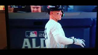 New York Yankees up-close - Aaron Judge strikes out, October 5, 2024