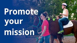 Promotional products get the word out about accessible horseback riding