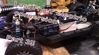 Losi FiveT electric Conversion pt3 Battery Boxes