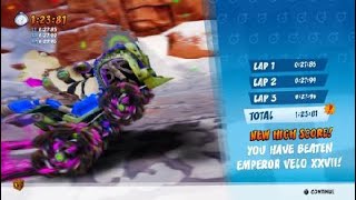 Crash Team Racing Nitro-Fueled. Blizzard Bluff Velo ghost