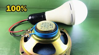 2021 Free Energy Generator Coil Self Running Using By Speaker Magnet 100%