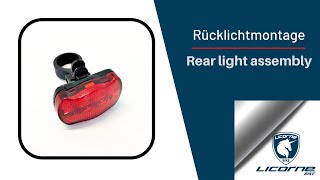 Licorne Bike Rücklicht Batteriewechsel