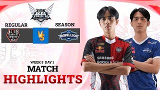 ALTER EGO vs REBELLION ZION | HIGHLIGHTS | MPL ID S12